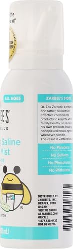 Zarbee's Baby Nasal Saline Spray, Soothing 3Fl Oz