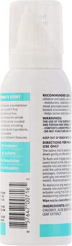 Zarbee's Baby Nasal Saline Spray, Soothing 3Fl Oz