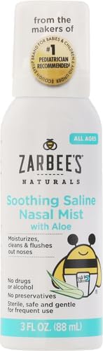 Zarbee's Baby Nasal Saline Spray, Soothing 3Fl Oz
