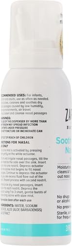 Zarbee's Baby Nasal Saline Spray, Soothing 3Fl Oz