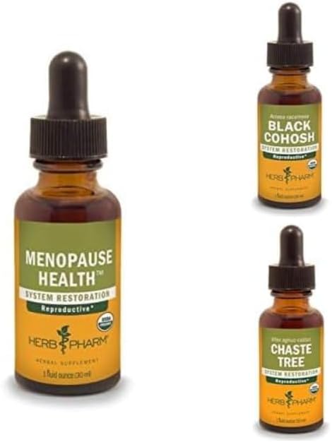 Herb Pharm Organic Menopause Support* Bundle: 3 Pack (1 oz