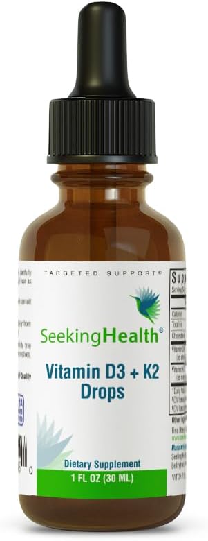 Seeking Health Vitamin D3 + K2 Drops 1 oz