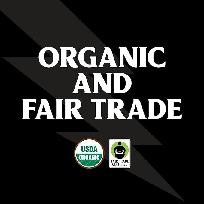 Death Wish Coffee Co., Organic and Fair Trade, Medium Roast, Whole Bean Coffee, 16 oz