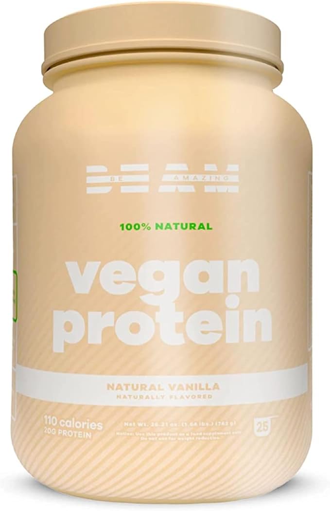 BEAM Be Amazing Vegan Protein Powder 20g Plant-Based 25 Servings