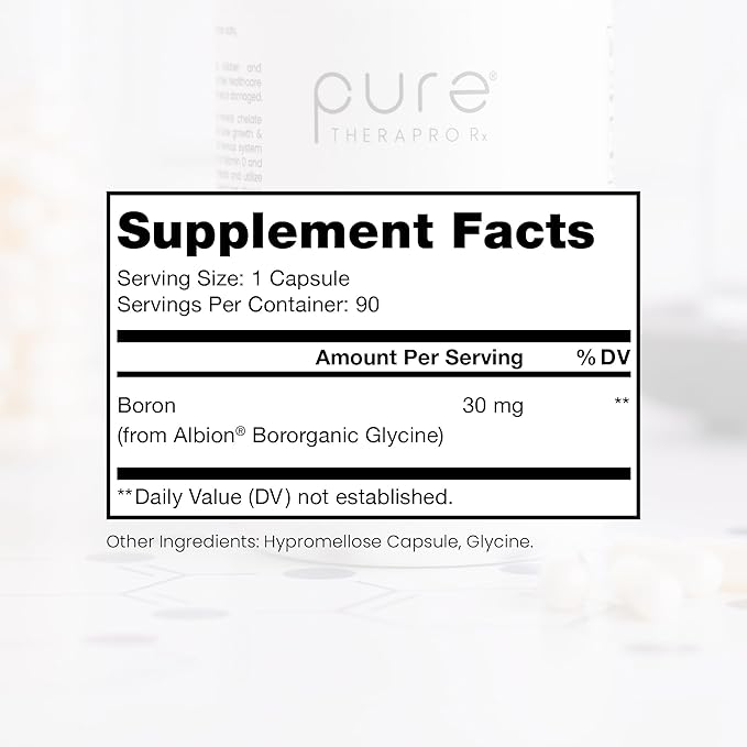 Pure TheraPro Rx Bio Boron, 30mg/Capsule, 90 Capsules,