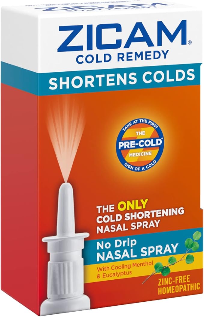 Zicam Cold Remedy, Cherry Rapidmelts (25 Count) and No-Drip Nasal Spray (0.5 Ounce) Bundle