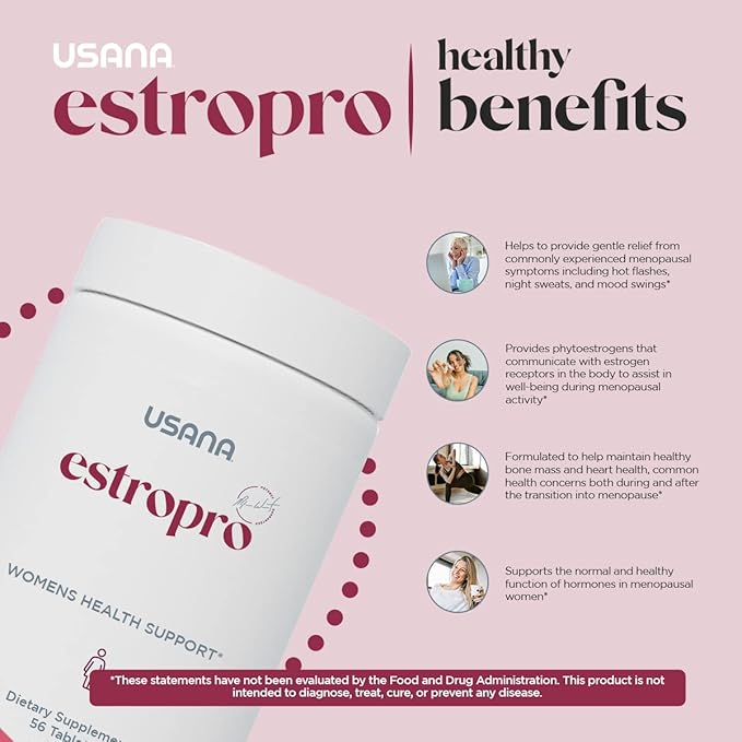 USANA EstroPro with Phytoestrogens for Symptomatic 56 Tablets 28 Day
