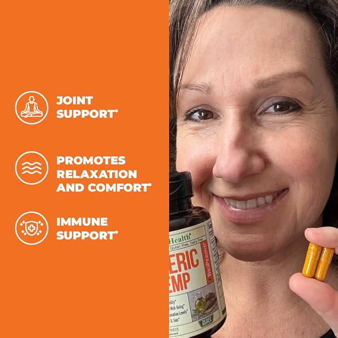 Turmeric and Hemp Capsules 2 Pack