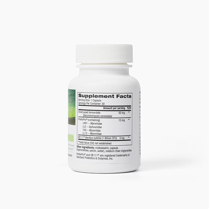 EcoNugenics PowerBiotic: Prebiotic, Probiotic & Postbiotic 30 Capsules (1 Daily)