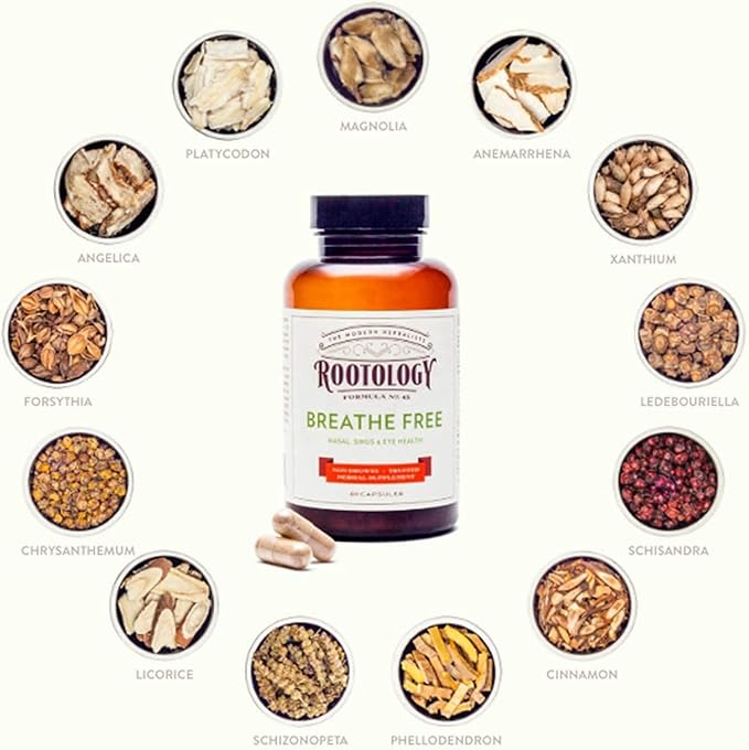 Rootology Breathe Free 40 Capsules