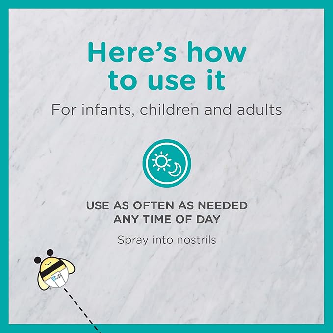 Zarbee's Baby Nasal Saline Spray, Soothing 3Fl Oz