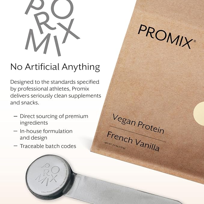 ProMix Nutrition Plant-Based Vegan Protein Powder B-12, BCAAs 5lb Bulk