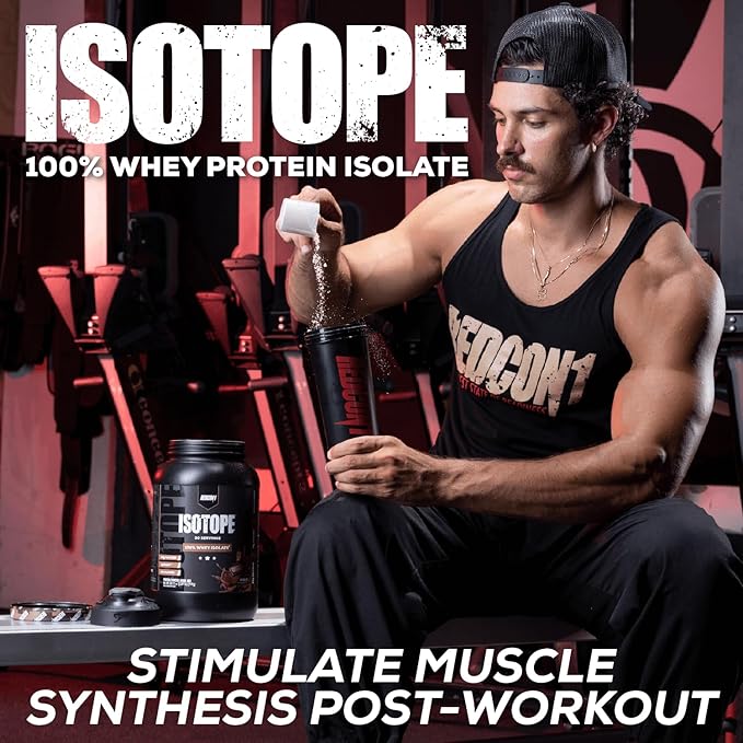 REDCON1 Isotope 100% Whey Isolate, Vanilla - Keto Friendly Whey Protein Powder - Low Carb + Zero Sugar Whey Protein Isolate - Keto Protein Powder (71 Servings)
