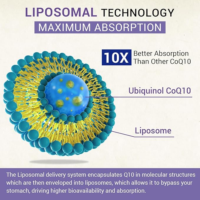 Liposomal Ubiquinol CoQ10 800 MG Softgel, CoQ10 Ubiquinol Q10 800mg, 800mg, Powerful 120 Vegan
