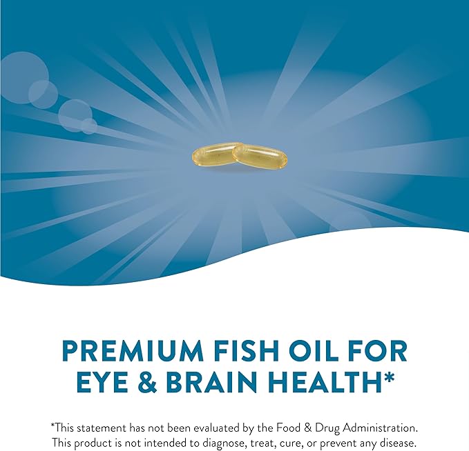 Nature's Way Mega-DHA Premium Fish Oil, Omega-3, 60 60 Softgels