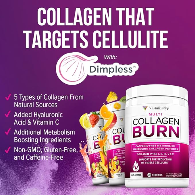 Vitauthority Collagen Peptides Powder Weight Loss 25 Servings