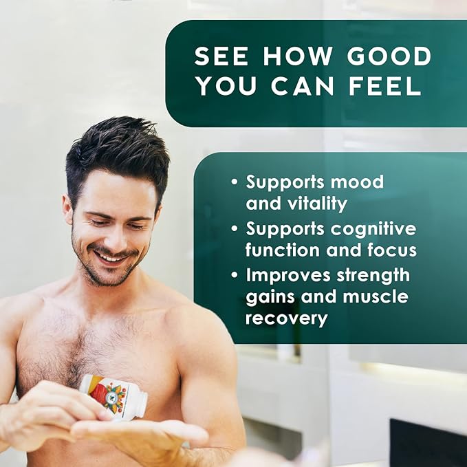 Ashwagandha Capsules Organic, Stress & Sleep 1200mg Pure 120 Vegan 2 Bottles