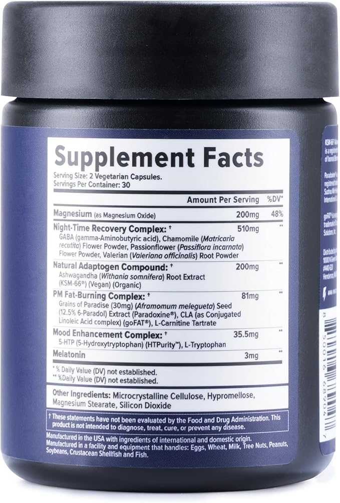 Night Shred Fat Burner and Natural 5-HTP, CLA, (60 Vegetarian