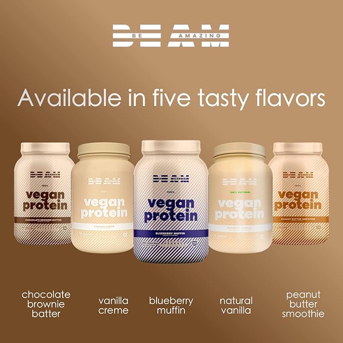 BEAM Be Amazing Vegan Protein Powder 20g Plant-Based 25 Servings