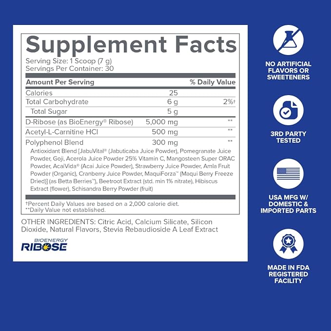 Gundry MD® Energy Renew Muscle Recovery and Cardiovascular Health Support Supplement, 30 Servings