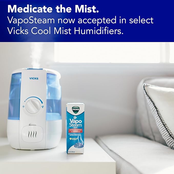 Vicks VapoSteam Medicated Liquid with Camphor, 8 Oz