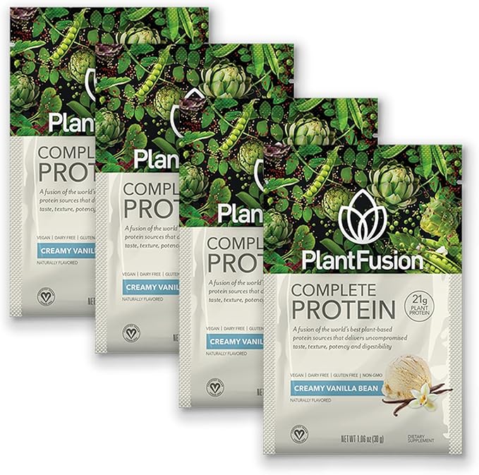PlantFusion Complete Vegan Protein Powder Sample Packets 4)