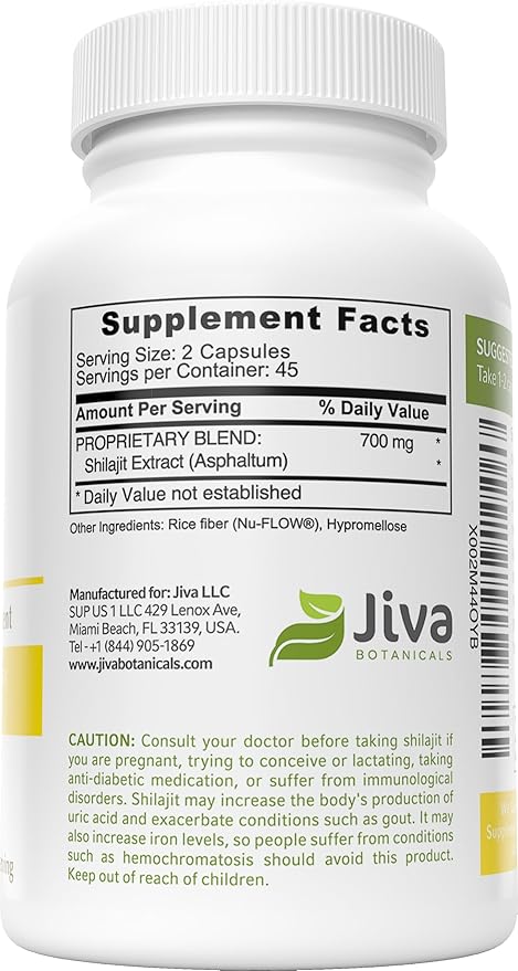 Premium Shilajit Supplement 700 mg 90 Vegan