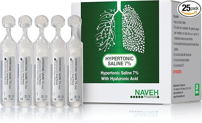 NAVEH PHARMA | Hypertonic Saline Solution 7% + (25 Bullets 5ml)