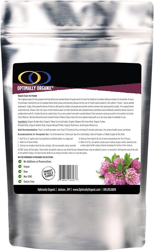 Optimally Organic ESSIAC Tea 8 Herb Powder