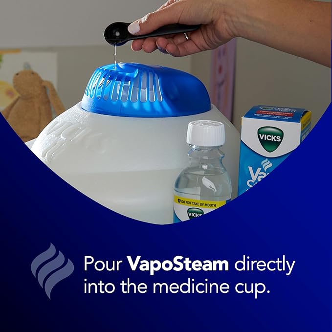 Vicks VapoSteam Medicated Liquid with Camphor, 8 Oz