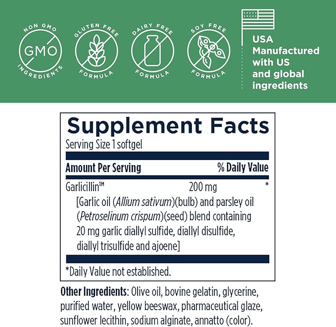 Designs for Health Allicillin 200mg Garlic (60 Softgels)