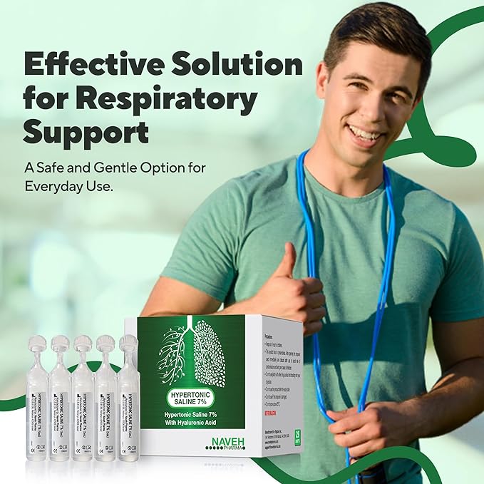 NAVEH PHARMA | Hypertonic Saline Solution 7% + (25 Bullets 5ml)