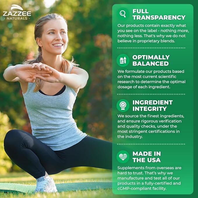 Zazzee 100% Pure Organic Himalayan Shilajit 20:1 Extract, 7000 mg Strength per Capsule, 50% Fulvic Acid, 120 Servings per Bottle, 20X Potency, Rich in Trace Minerals, Non-GMO, Vegan, Made in The USA