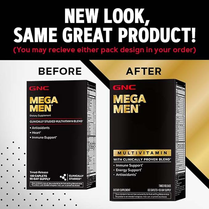 GNC Mega Men Multivitamin 180 Count