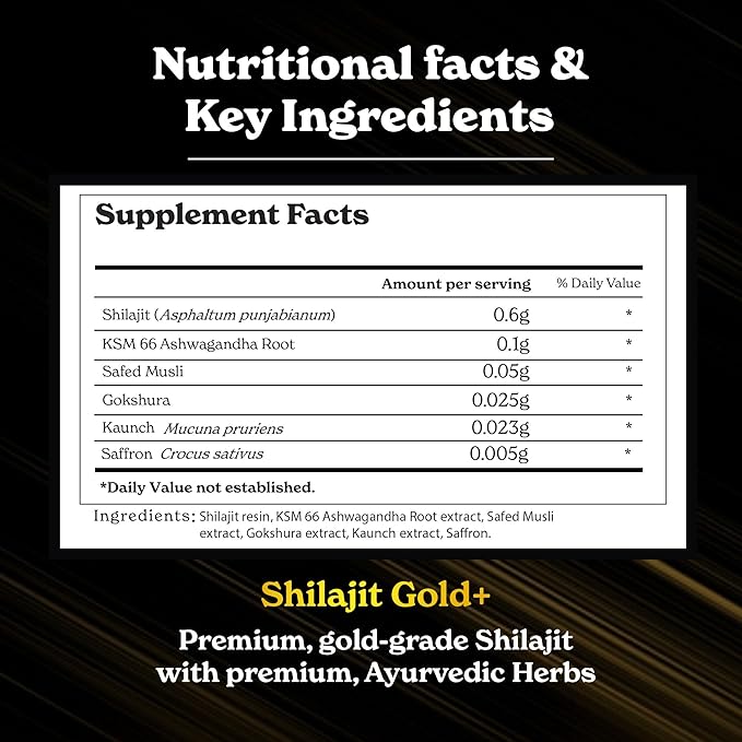 Pure Himalayan Shilajit Gold+ (30 gm)| 16,000 ft -600mg