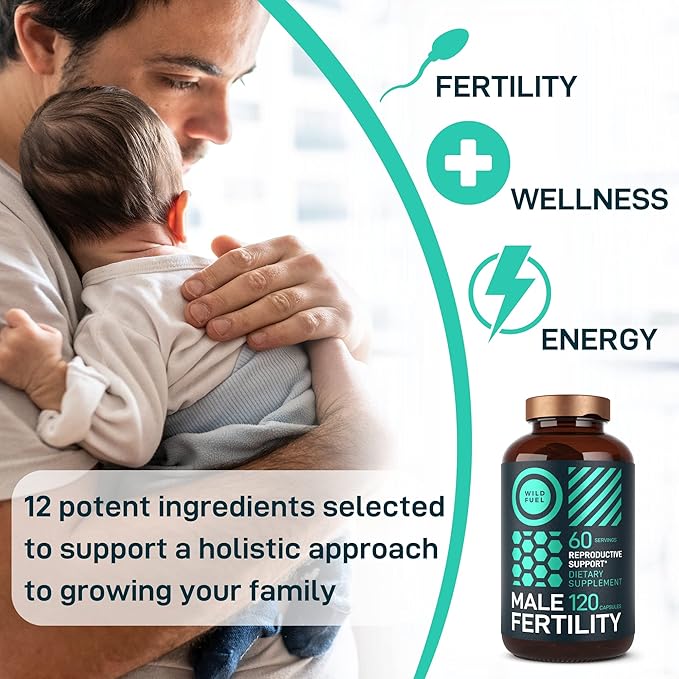 Fertility Supplements For Men Prenatal Vitamin 120Caps for 2 Months