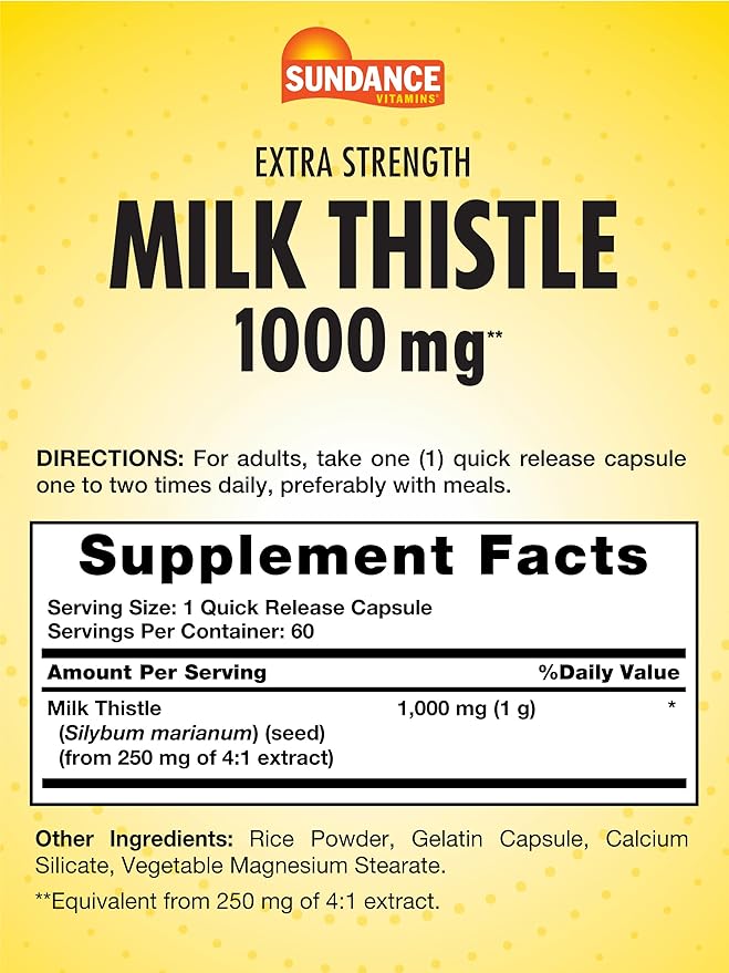 Milk Thistle 1000mg 60 Quick