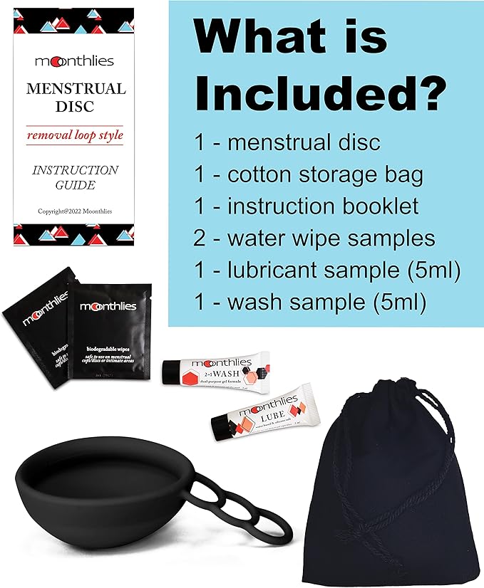 MOONTHLIES Reusable Menstrual Disc (1 Medium,
