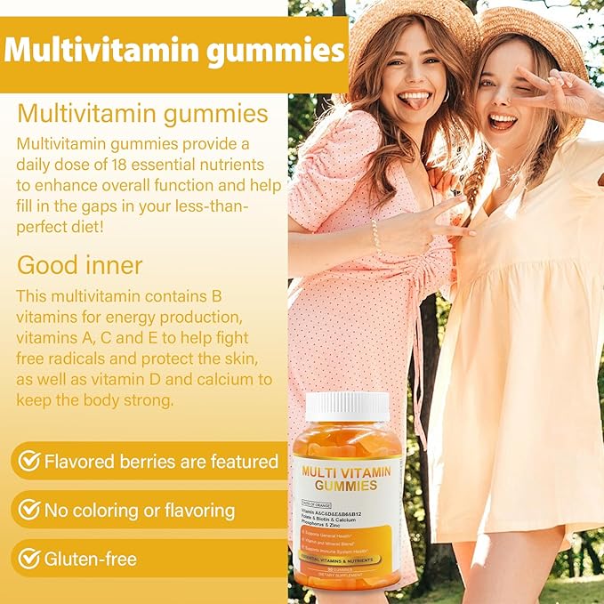 WeightWorld Gummy Vitamins - Multivitamins for Women, Mens Multivitamin Gummies, Chewable Bear Vitamin for Adults, Women's & Men's Multi Supplements