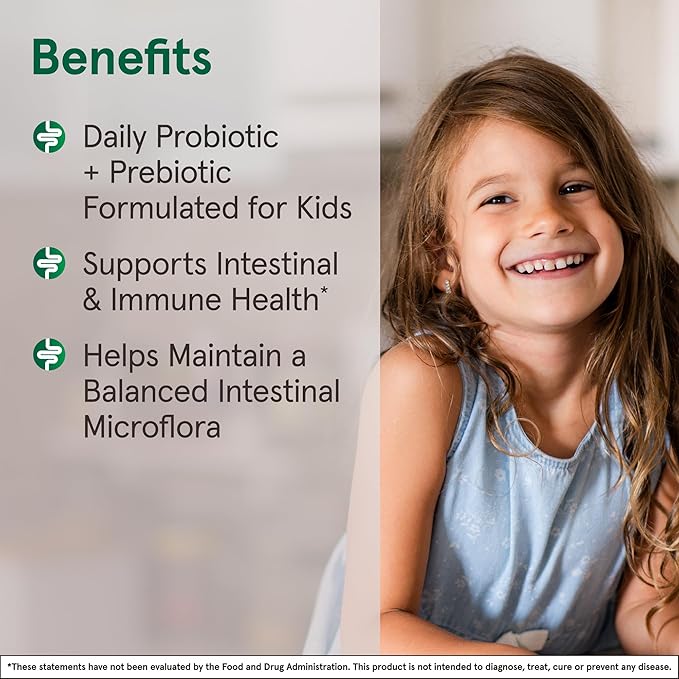 Jarrow Formulas Jarro-Dophilus Kids Probiotics and 1 Billion 60 Sugar-Free 30 Day
