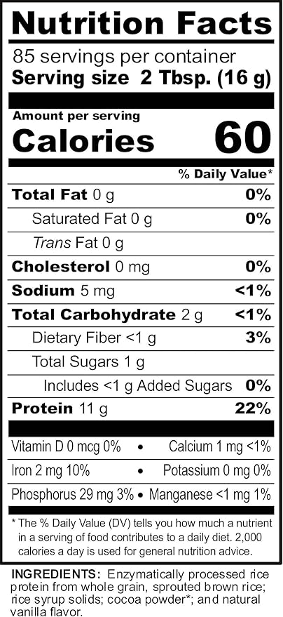 NutriBiotic – Chocolate Rice Protein, 3 (1.36kg) |