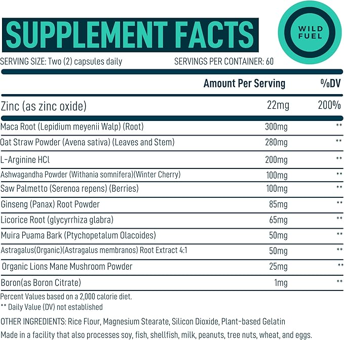 Fertility Supplements For Men Prenatal Vitamin 120Caps for 2 Months