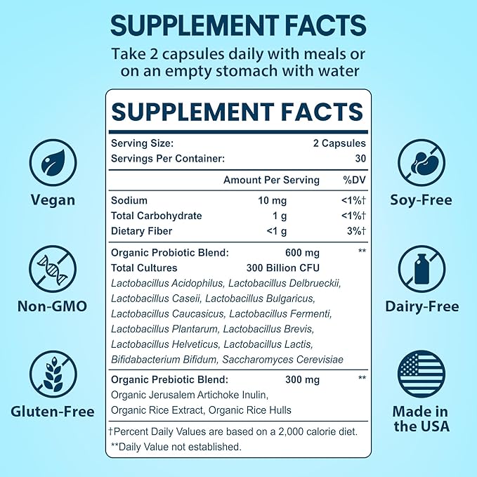 Probiotics 300 Billion CFU Probiotics