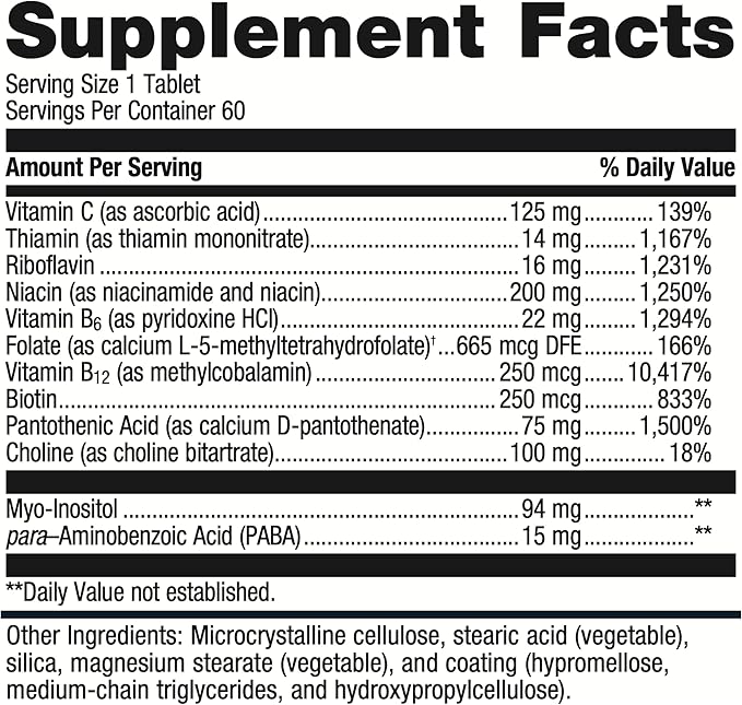 Metagenics Glycogenics - B Vitamin Complex B6 & B12 - 60 Count