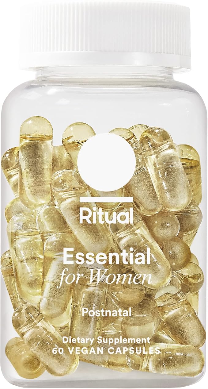 Ritual Postpartum Essentials Multivitamin Omega-3 DHA D3 & B12, Iodine,