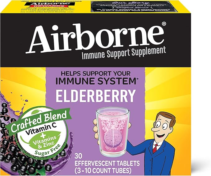 Airborne Elderberry + Zinc & Vitamin 30 Fizzy
