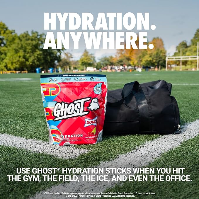 GHOST Hydration Packets, Sonic Cherry Limeade, 24 Sticks,