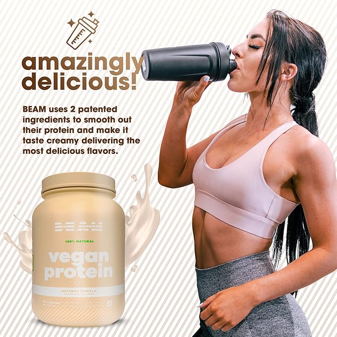 BEAM Be Amazing Vegan Protein Powder 20g Plant-Based 25 Servings