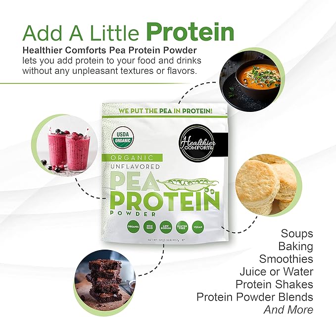 Pea Vegan Protein Powder w/Low Sodium 100% Plant 32oz