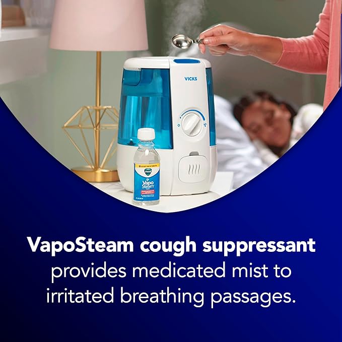 Vicks VapoSteam Medicated Liquid with Camphor, 8 Oz